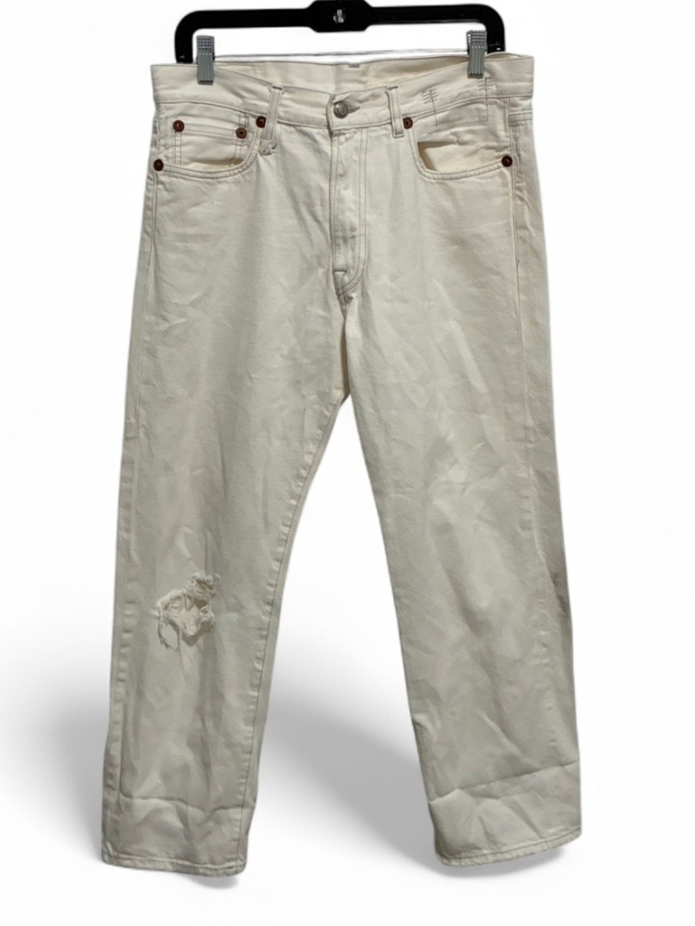 R13 White Relaxed Fit Boyfriend Jeans